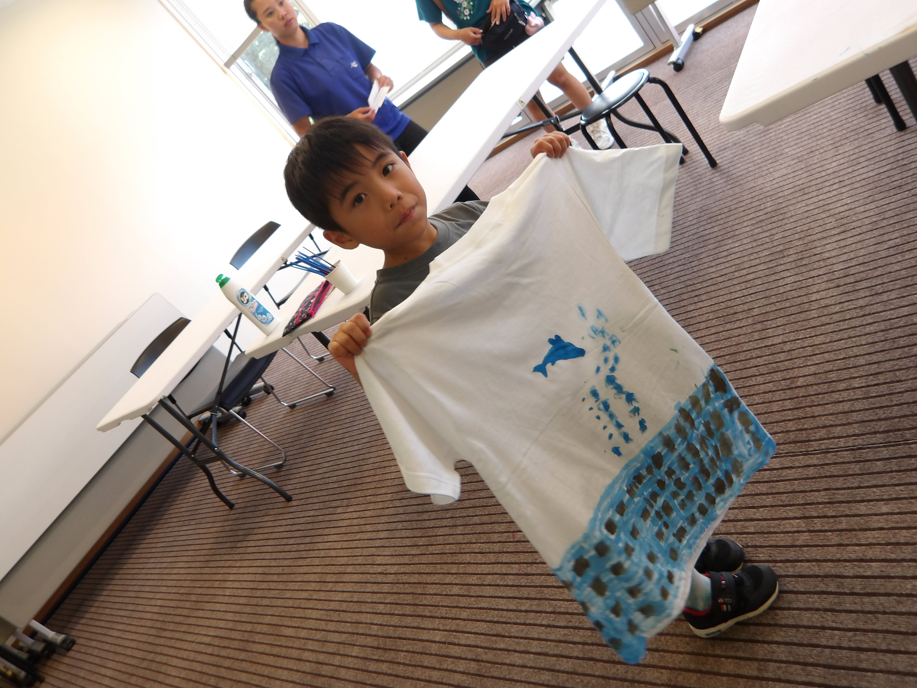 比謝川愛護会＆Tシャツ＆トートバック絵付け体験04